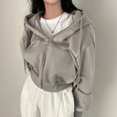 Thea | Women's Zip-Up Hoodie with Drawstring Hood