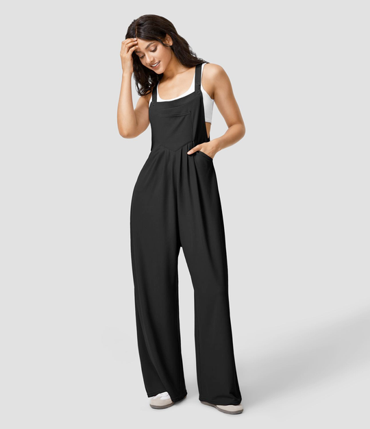 Dunja - Trousers with adjustable buttons on the straps