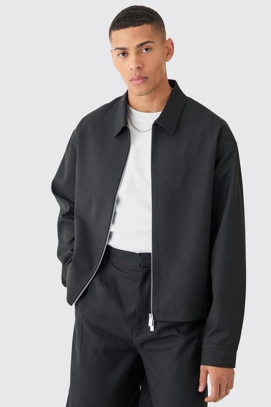 Barclay & Bloom - Herren Schwarze Bomberjacke