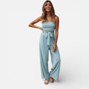 Women’s Summer Strapless Jumpsuit Comfortable Wide Leg