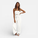 Women’s Summer Strapless Jumpsuit Comfortable Wide Leg