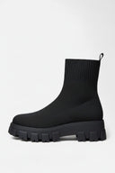 Barclay & Bloom | Women’s Knit Ankle Boots with Chunky Sole