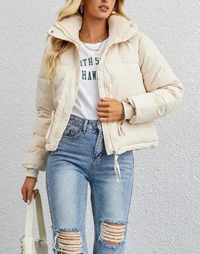 Raya Damen Steppjacke – Kurzer Kapuzen-Wintermantel