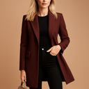 Barclay & Bloom | Damen langer Blazer-Mantel – maßgeschneiderte einreihige Jacke