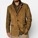 Mason Men’s Suede Jacket – Classic Button-Up Blazer Style