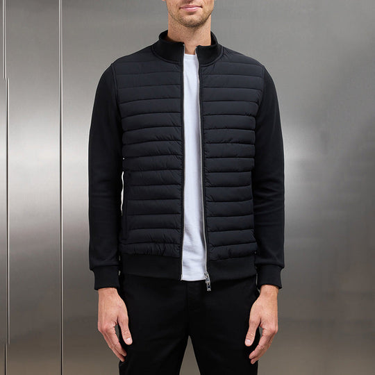 Adrian | Men’s Quilted Zip-Up Jacket – Sporty and Modern Design