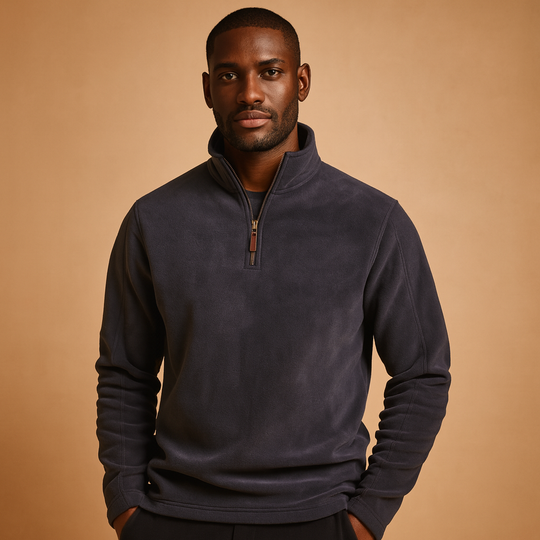 Barclay & Bloom | Men’s Fleece Half Zip Sweater – Soft Warm Pullover