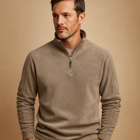 Barclay & Bloom | Men’s Fleece Half Zip Sweater – Soft Warm Pullover