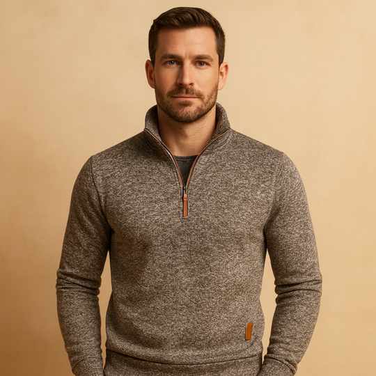 Barclay & Bloom | Men’s Half Zip Sweatshirt – Soft Cotton Blend Pullover