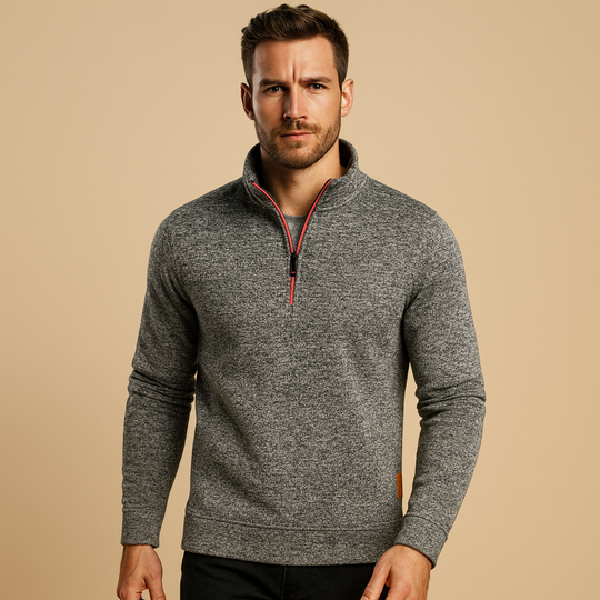 Barclay & Bloom | Men’s Half Zip Sweatshirt – Soft Cotton Blend Pullover