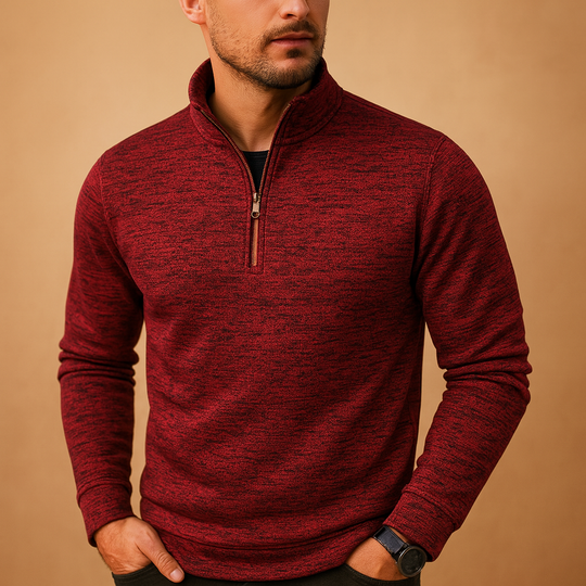Barclay & Bloom | Men’s Half Zip Sweatshirt – Soft Cotton Blend Pullover