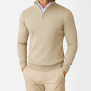 Barclay & Bloom | Gebreide Heren Pullover met Kwartrits