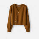 Barclay & Bloom | Women’s Knit Cardigan – Cropped Wool Blend Wrap