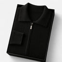 Barclay & Bloom | Heren Gebreide Polo Cardigan met Rits