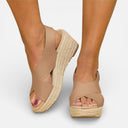 Gepolsterte Keilsandalen für Damen zum Sommerlaufen