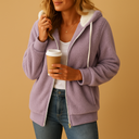 Sofia Women’s Fleece Hoodie – Zip Cardigan with Hood