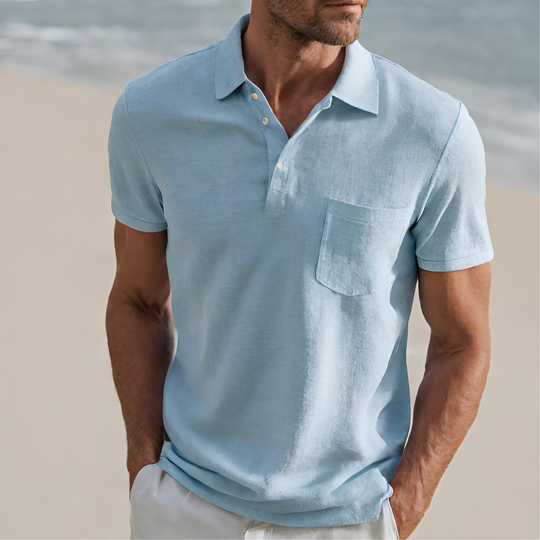 Barclay & Bloom - Men's Luxury Linen Polo Shirt
