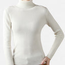 Barclay & Bloom | Damen Rippenstrick Rollkragen – Langarm Enganliegendes Oberteil