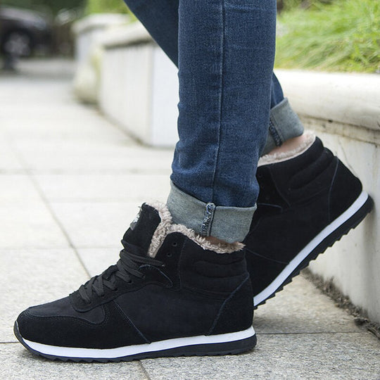 Murphy Herren Winter Sneaker – Hohe Schuhe mit Fellfutter