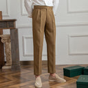 Leonardo – High Waist Pleated Trousers for Men