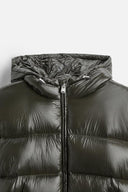 Dale – Men’s hooded puffer jacket with zipper closure