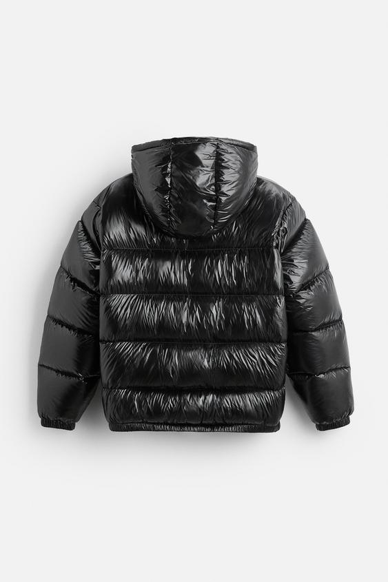 Dale – Men’s hooded puffer jacket with zipper closure