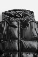 Dale – Men’s hooded puffer jacket with zipper closure