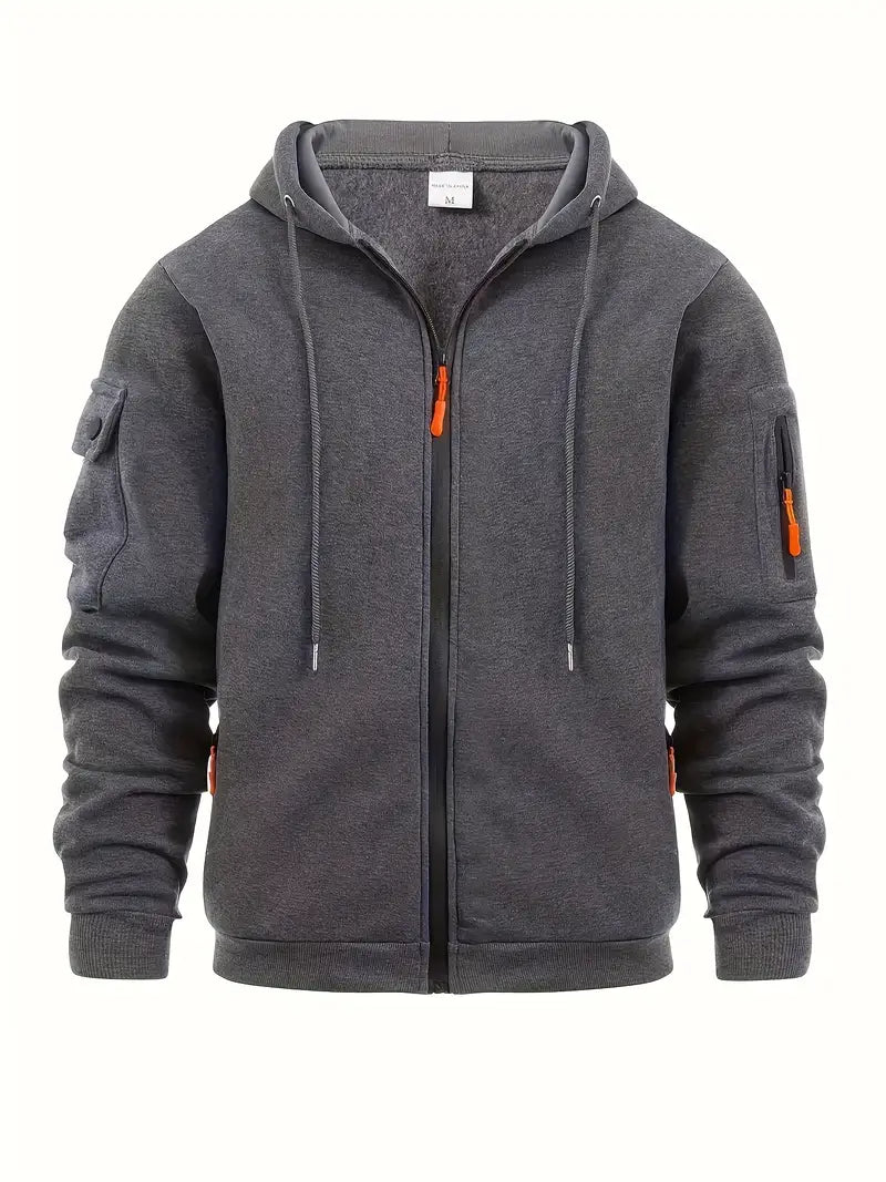 Nathan | Full Zip Utility Hoodie
