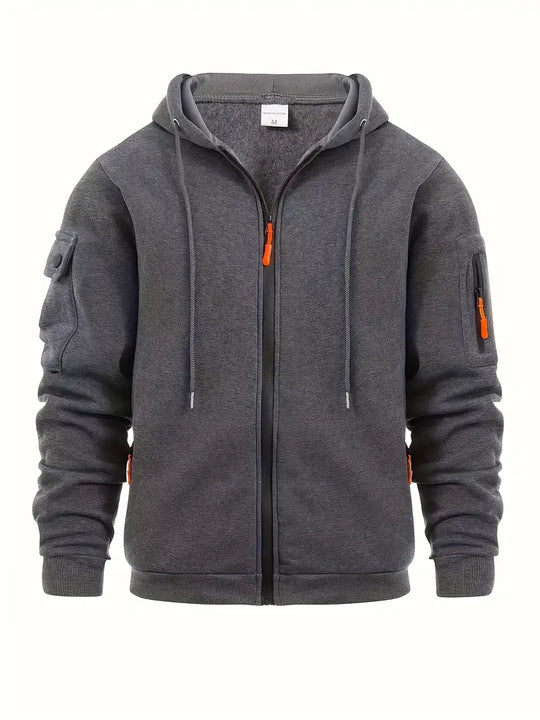 Nathan | Full Zip Utility Hoodie
