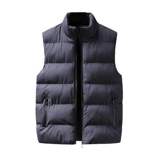 Barclay & Bloom | Men’s Puffer Vest – Lightweight Sleeveless Jacket with Zip Pockets and Stand Collar