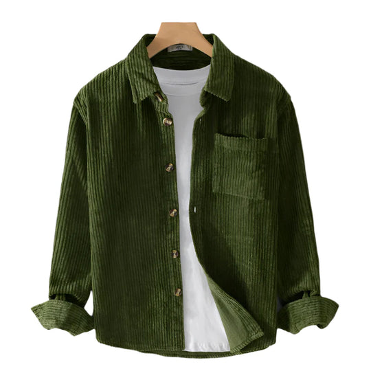 Victor | Corduroy Button-Up Long Sleeve Shirt