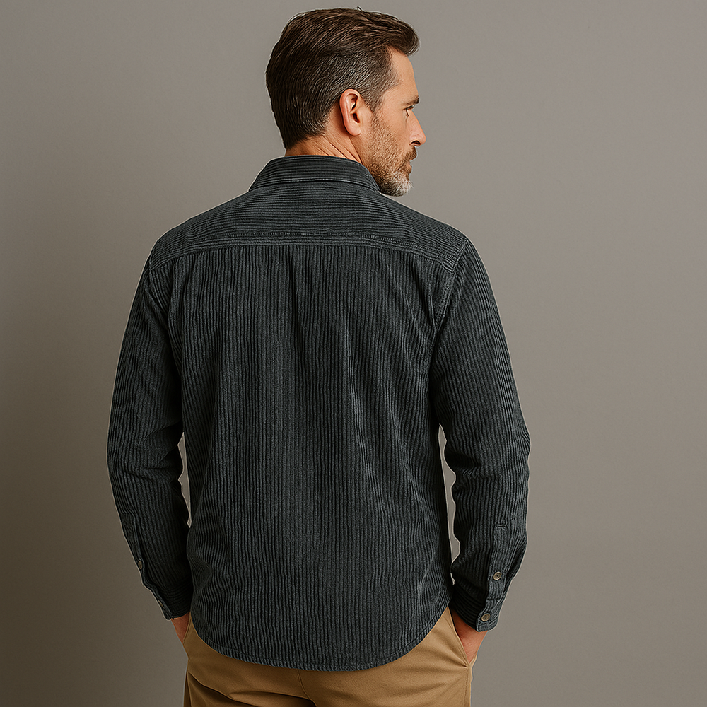 Victor | Corduroy Button-Up Long Sleeve Shirt