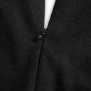 Damesjurk met ceintuur en mandarijnkraag Gestructureerde pasvorm Klassieke zakelijke stijl