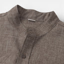 Men’s Linen Cotton Blend Shirt Short Sleeve Lightweight Summer