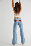 Selena | Women’s Flared Jeans with Star Detail
