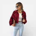Women’s Corduroy Shirt Jacket – Cropped Fit, Premium Comfort