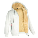 Caleb Herren Fleecejacke – Winter-Zip-Hoodie mit Sherpa-Futter