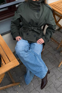 Barclay & Bloom | Women’s Trench Coat – Short Belted Double-Breasted Jacket