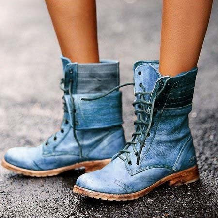 Rowena | Women’s Vintage Lace-Up Combat Boots
