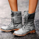 Rowena | Women’s Vintage Lace-Up Combat Boots