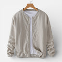 Men’s Summer Jacket Cotton Linen Lightweight Classic Fit