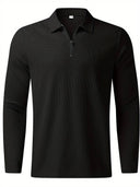 Barclay & Bloom – Men's Casual Zip-up Polo With V-Neck