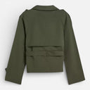 Barclay & Bloom | Women’s Trench Coat – Short Belted Double-Breasted Jacket