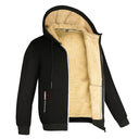 Caleb Herren Fleecejacke – Winter-Zip-Hoodie mit Sherpa-Futter
