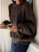 Elowen – Grob gestrickter übergroßer Pullover