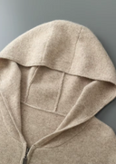 Extra-Fine Merino Wool Full Zip Hoodie