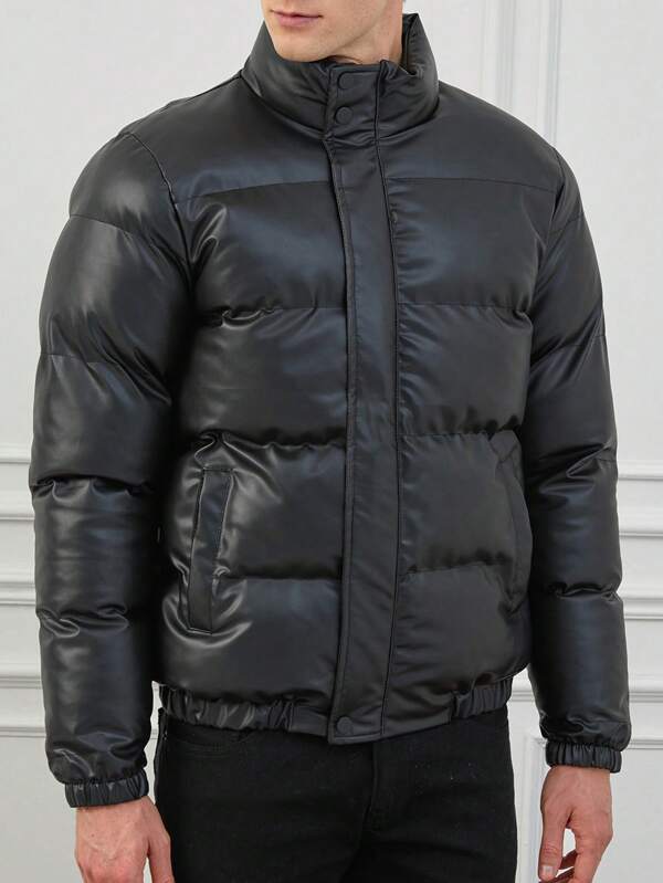 Men’s Puffer Jacket – Quilted Winter Coat