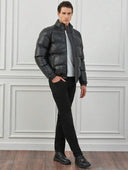 Herren Steppjacke – Gepolsterter Wintermantel