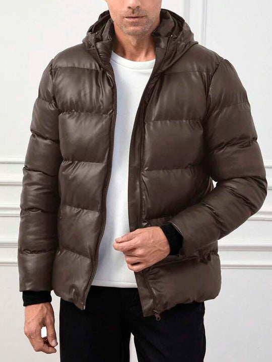 Luca Men’s Puffer Jacket – Quilted Winter Coat
