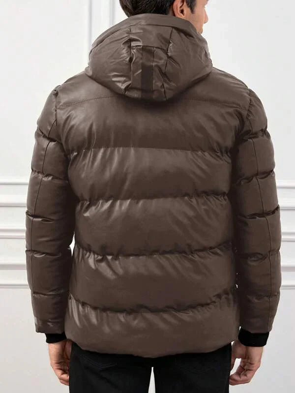 Luca Men’s Puffer Jacket – Quilted Winter Coat